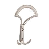 Zinc-alloy nickel-brushed wall hook bathroom hook