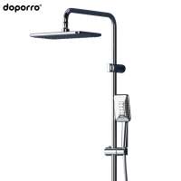 doppro Mixer Set Shower Faucet Systems Faciio Brass Silver Classic Body Hot Ceramic Style Surface Modern